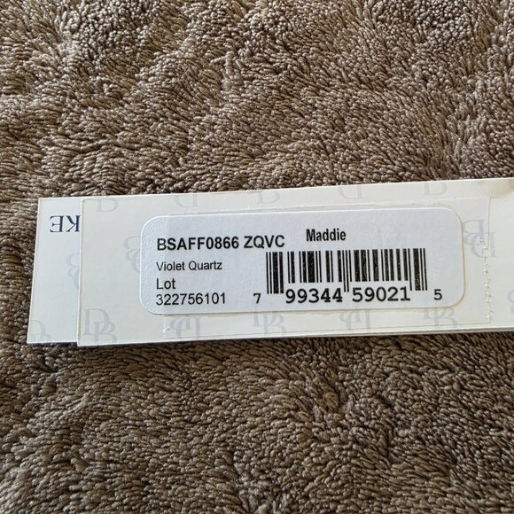 Dooney & Bourke Maddie Violet Quartz Shoulder Bag Saffiano Canvas Leather NWT - Picture 11 of 16